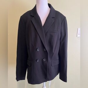 Boden Classic Black Double-Breasted Blazer‎